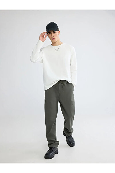 LC Waikiki Ανδρικό παντελόνι Cargo Khaki Standard Fit