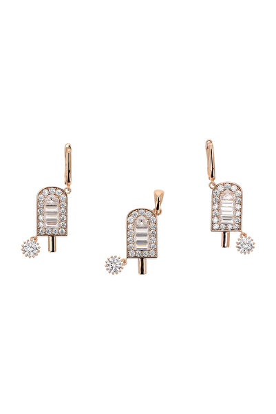 myMo Σετ Κοσμημάτων: Κρεμαστά Σκουλαρίκια + Μενταγιόν