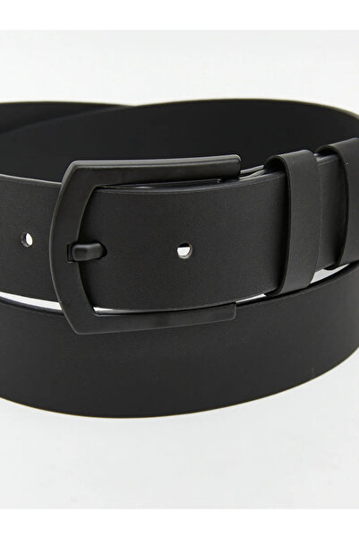 LC Waikiki Μαύρη δερμάτινη ανδρική ζώνη