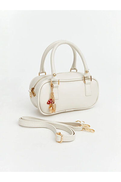 LC Waikiki Γυναικεία τσάντα ώμου Ecru Leather Look