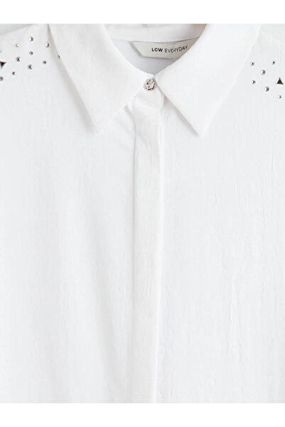 LC Waikiki Γυναικείο πουκάμισο-τουνίκ White Stone Aerobin