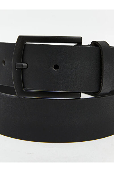 LC Waikiki Μαύρη δερμάτινη ανδρική ζώνη