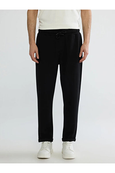 LC Waikiki Μαύρο ανδρικό παντελόνι Standard Fit