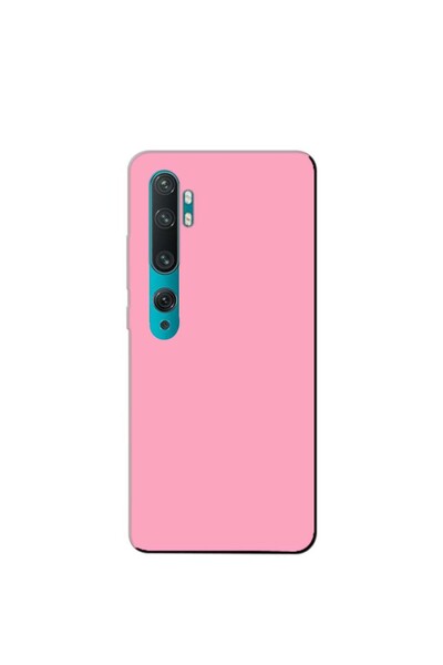 bewn Mi Note 10 Pro Uyumlu Pembe Lansman İçi Kadife Telefon Kılıfı