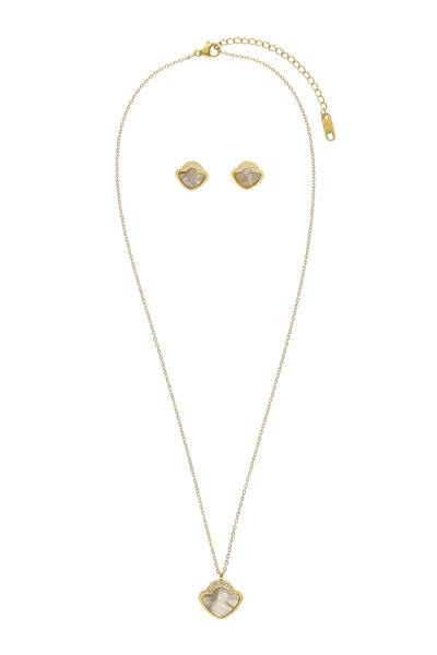 USHA Σετ κολιέ και ζευγάρι σκουλαρίκια