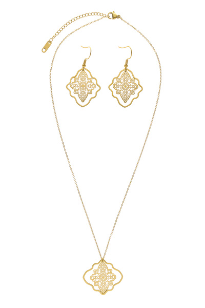 IZIA Σετ κοσμημάτων με κολιέ και ένα ζευγάρι σκουλαρίκια