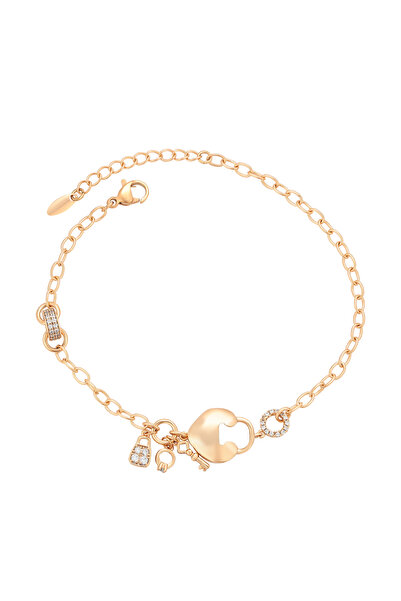 Faina Βραχιόλι με αλυσιδωτό σχέδιο και μενταγιόν