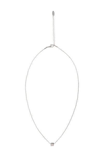 usha white label Κολιέ με αλυσίδα τύπου box