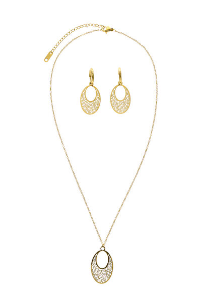 IZIA Σετ κοσμημάτων με κολιέ και ένα ζευγάρι σκουλαρίκια