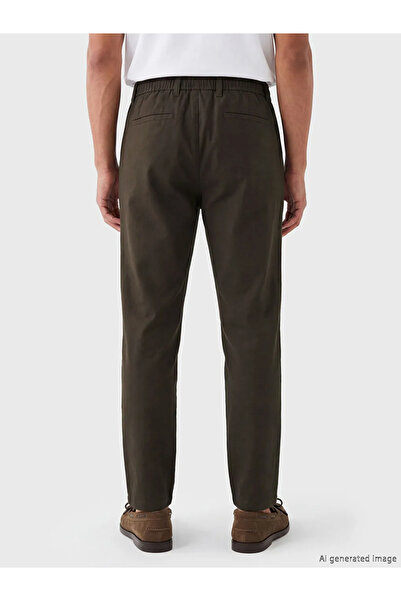 LC Waikiki Ανδρικό παντελόνι καφέ Standard Fit
