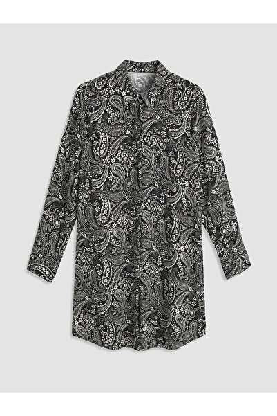 LC Waikiki Γυναικείο πουκάμισο με μαύρο σχέδιο