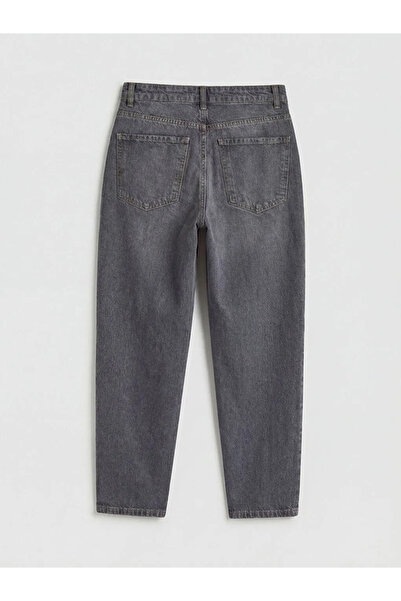 LC Waikiki Γκρι γυναικείο τζιν παντελόνι σε στενή γραμμή