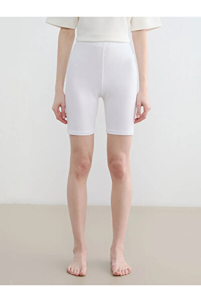 LC Waikiki Λευκό ίσιο καλσόν κάτω φούστα