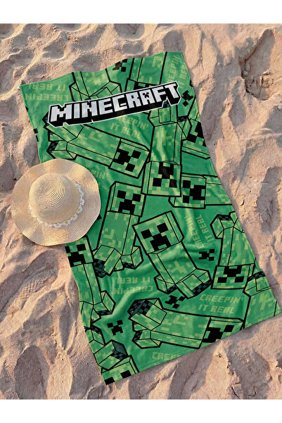 LC Waikiki Mješoviti Minecraft peškir za plažu sa printom 70x150 cm