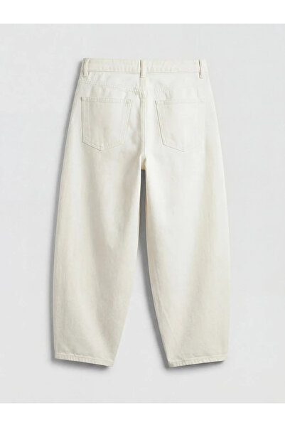 LC Waikiki Γυναικείο τζιν παντελόνι White Barrel Fit