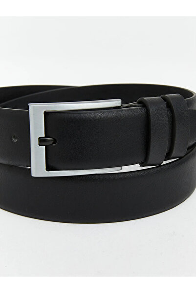 LC Waikiki Μαύρη δερμάτινη ανδρική ζώνη