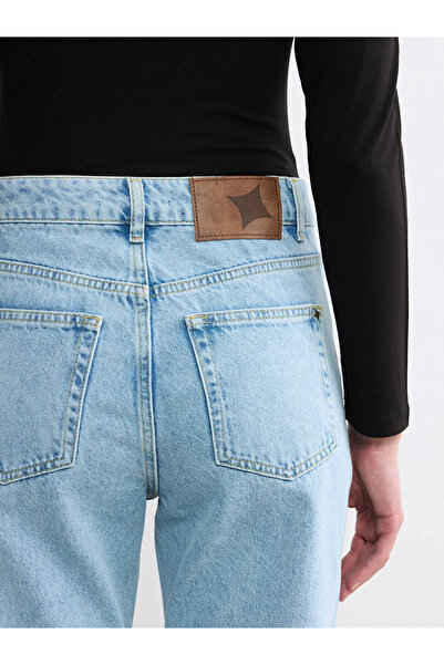 LC Waikiki Γυναικείο τζιν παντελόνι μπλε Straight Fit