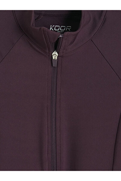 LC Waikiki Γυναικείο φούτερ με φερμουάρ και ψηλό γιακά, με λεπτομέρειες σε σχ...