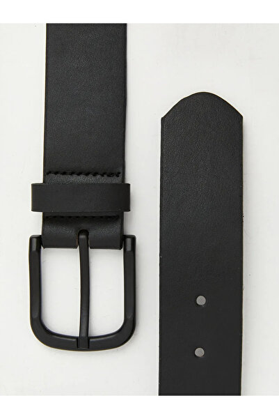 LC Waikiki Μαύρη δερμάτινη ανδρική ζώνη