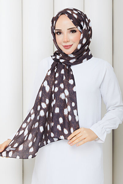TOBAİ Ceylan Patterned Cotton Soft Fabric Hijab Daily Shawl