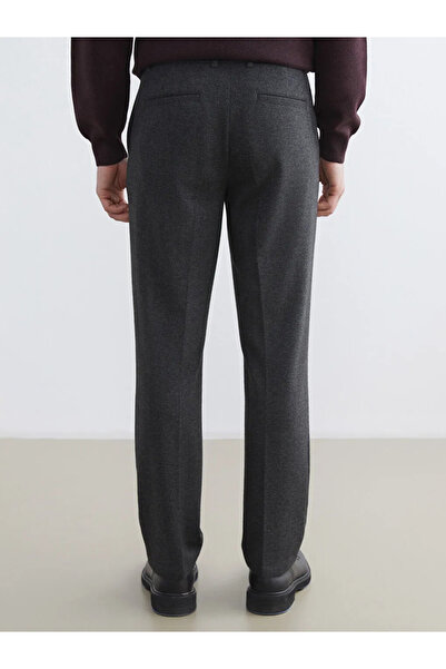 LC Waikiki Ανδρικό παντελόνι Anthracite Standard Fit Dobby