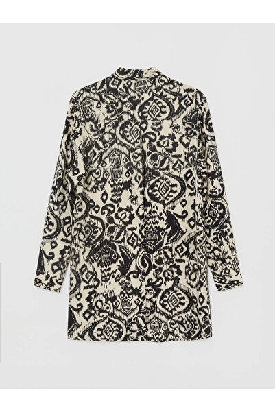 LC Waikiki Γυναικείο πουκάμισο με μαύρο σχέδιο