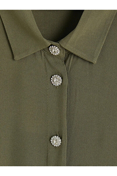 LC Waikiki Χακί Γυναικείο Πουκάμισο Τουνίκ