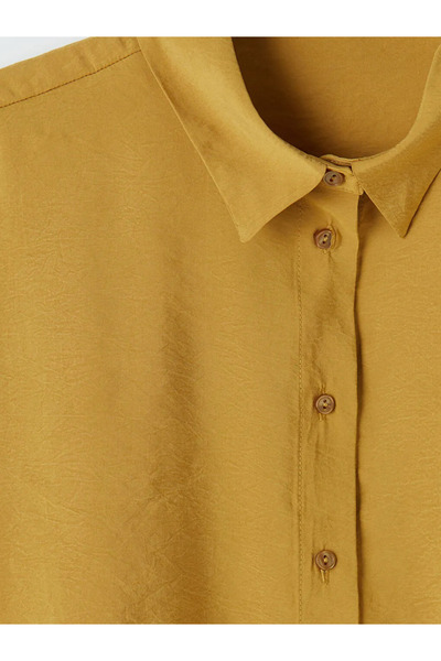 LC Waikiki Πράσινο γυναικείο πουκάμισο με μικτό μοντέλο