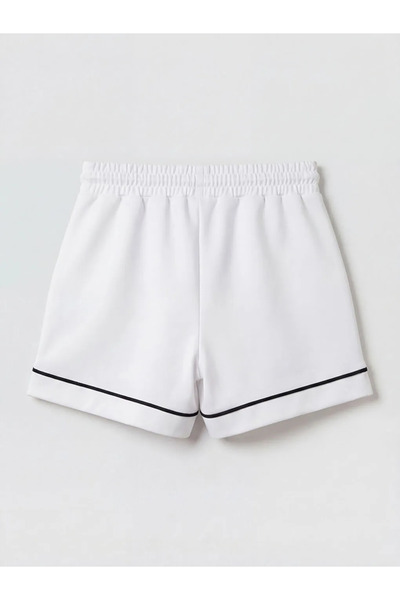 LC Waikiki Λευκό Γυναικείο Αθλητικό Σορτς Soft Touch