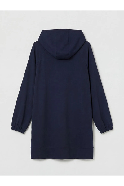 LC Waikiki Γυναικείο τουνίκ με κουκούλα σε σκούρο μπλε χρώμα