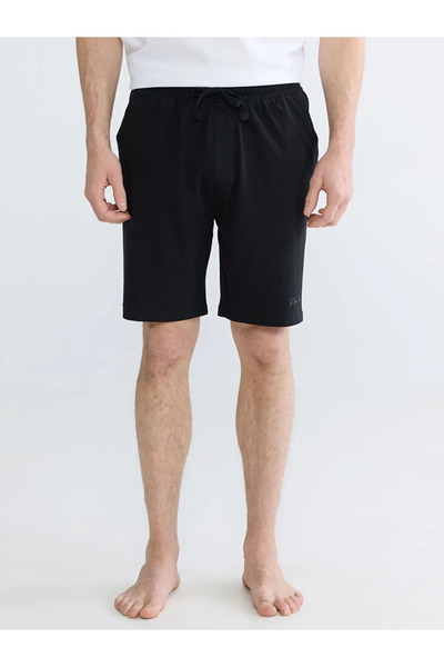 LC Waikiki Siyah Slim Fit Erkek Şort