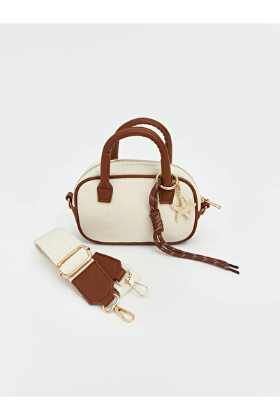 LC Waikiki Γυναικεία τσάντα ώμου από καμβά εκρού