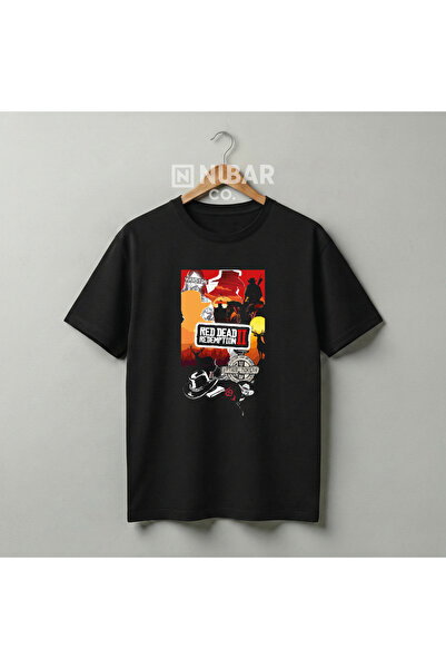 Grafftee Clothing Tricou unisex premium, 100% bumbac, cu design Red Dead Rede...