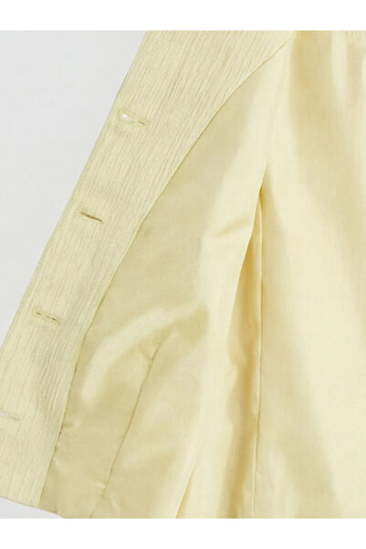 LC Waikiki Κίτρινο γυναικείο κλασικό γιλέκο με λαιμόκοψη ποδηλάτου