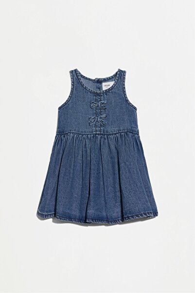 LEFTIES Fiyonklu denim elbise