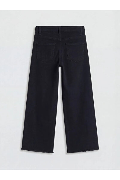 LC Waikiki Siyah Wideleg Kız Çocuk Jean Pantolon
