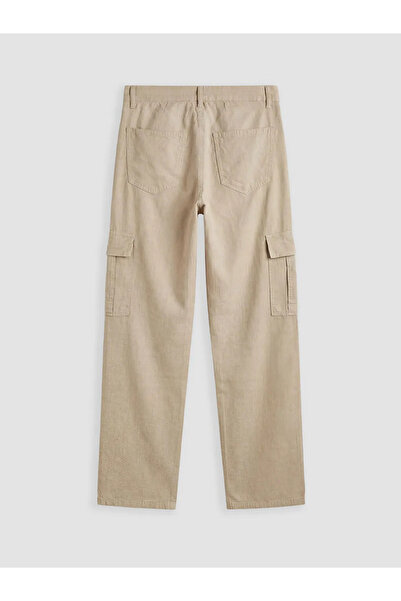 LC Waikiki Ανδρικό παντελόνι cargo σε μπεζ χρώμα, κανονική εφαρμογή