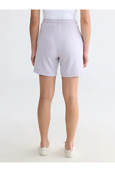 LC Waikiki Λιλά Γυναικείο Σορτς με Ελαστική Μέση και Απαλή Υφή