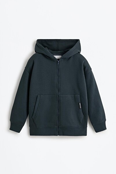 LEFTIES Fermuarlı kapüşonlu sweatshirt