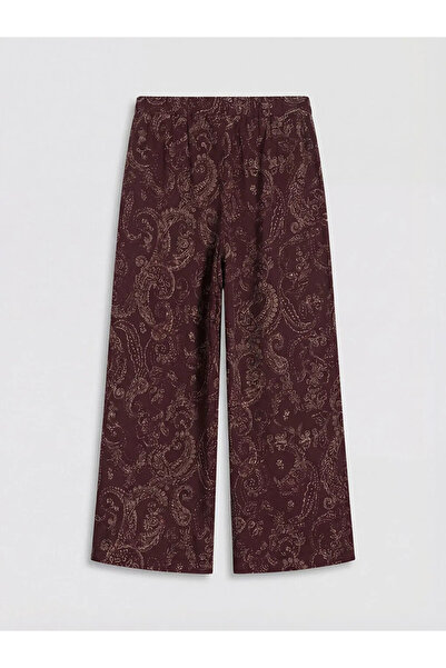 LC Waikiki Γυναικείο παντελόνι με ελαστική μέση και σχέδιο με ραβδώσεις