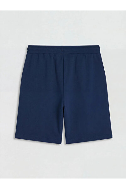 LC Waikiki Γυναικείο σορτς Navy Blue με ελαστική μέση