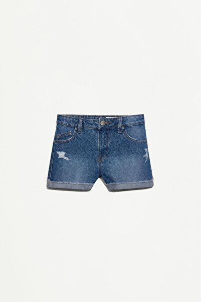 LEFTIES Distressed denim şort
