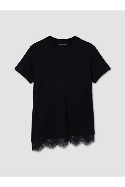 LC Waikiki Μαύρο γυναικείο τουνίκ με λαιμόκοψη