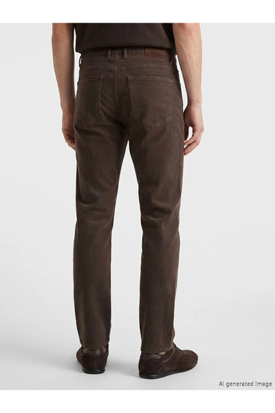 LC Waikiki Καφέ 779 Ανδρικό τζιν παντελόνι κανονικής εφαρμογής