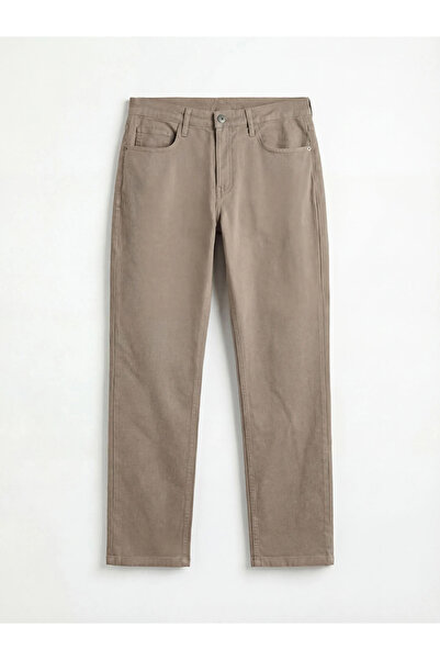 LC Waikiki Ανδρικό παντελόνι Chino καφέ Standard Fit