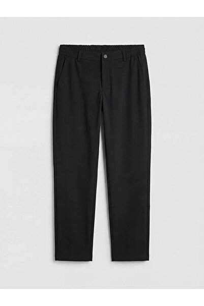 LC Waikiki Siyah Regular Fit Erkek Kumaş Pantolon