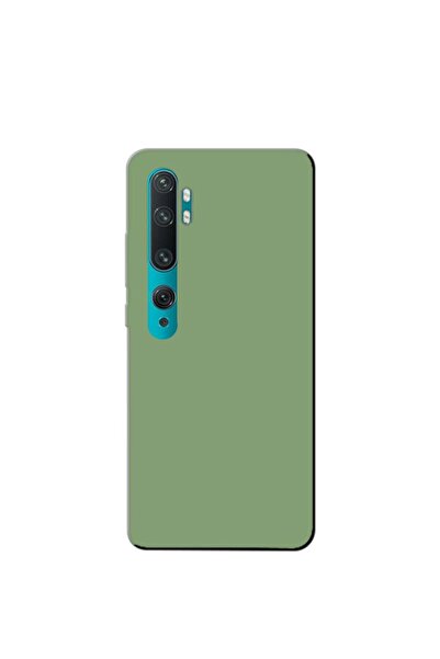 bewn Mi Note 10 Pro Uyumlu Yeşil Lansman İçi Kadife Telefon Kılıfı