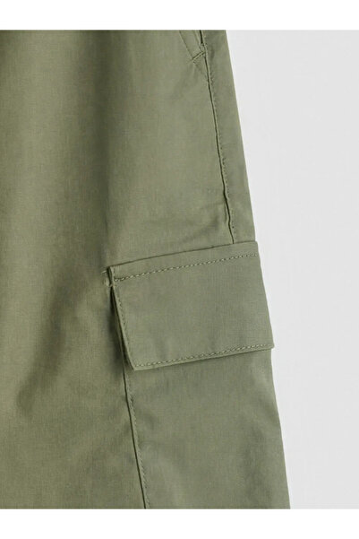 LC Waikiki Χακί αγορίστικο σορτς cargo με ελαστική μέση