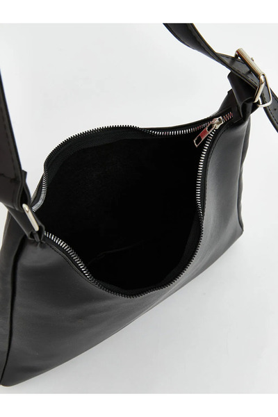 LC Waikiki Γυναικεία τσάντα ώμου Black Leather Look