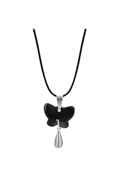 Faina Cord Necklace With Pendant